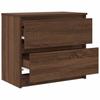 TV Cabinet in Brown Oak Look 60 x 35 x 54 cm Particleboard