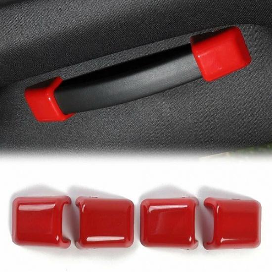 Car Interior Full Decoration Cover Trim Bezels For Dodge Challenger 2015-20 Red