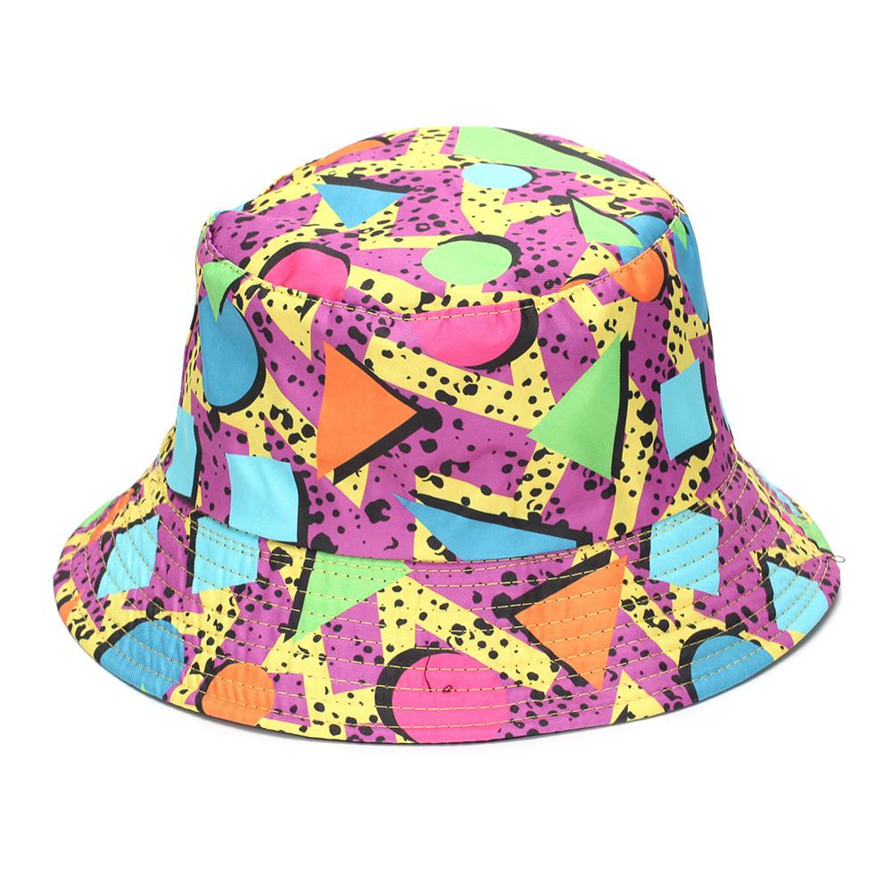Duck Print Vintage Doublesided Fisherman Hat With Sun Protection For Outdoors