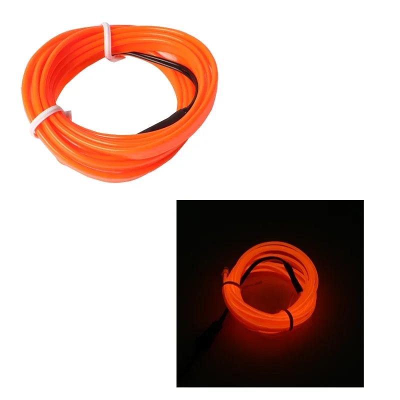 Automotive ambient light, interior LED light strip, USB ambient cold light, car accessories modification light strip USB port оранжевый