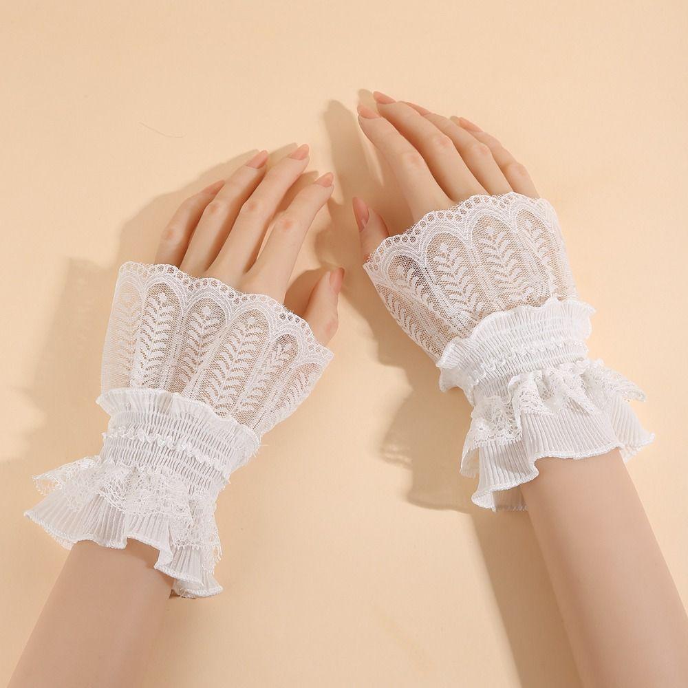 Costume Accessory Fake Sleeves Cuffs Comfortable Lace Cuff Fashion Fake Cuff Daily Accessory