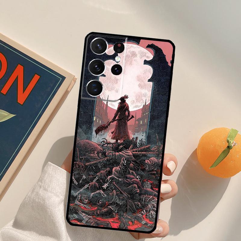 Bloodborne Dark Souls Phone Case For Samsung Galaxy S22 S23 S21 Ultra S20 FE S8 S9 S10 Plus Note 10 20 Ultra Cover