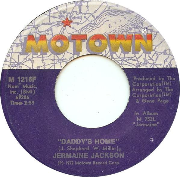 

7inch Record JERMAINE JACKSON - Daddy s Home M1216F MOTOWN 1972 US Soul/Funk Used