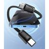 18cm Double USB C Charging Cable 60W Fast Charge With Keyring Design For Convenient Carry Power Cord