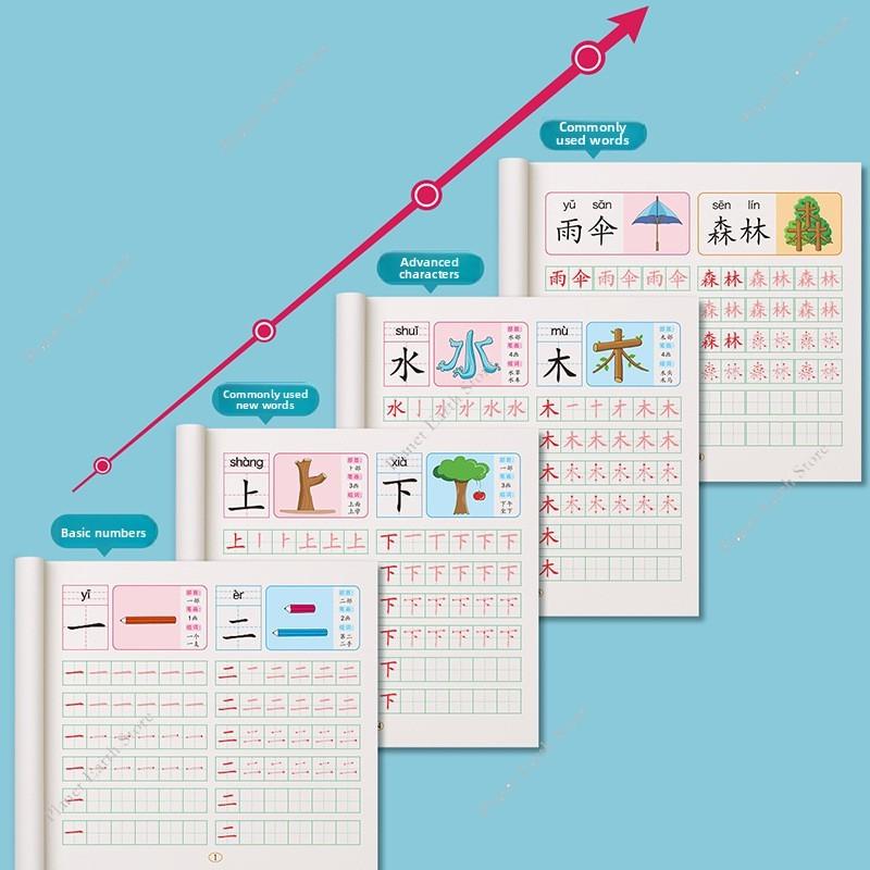 Writing Chinese Book Chinese Characters with Pictures Copybook Fit Kids