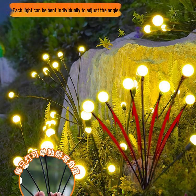 Solar-Powered Waterproof Firefly Garden Lights for Outdoor Villa Courtyard Atmosphere