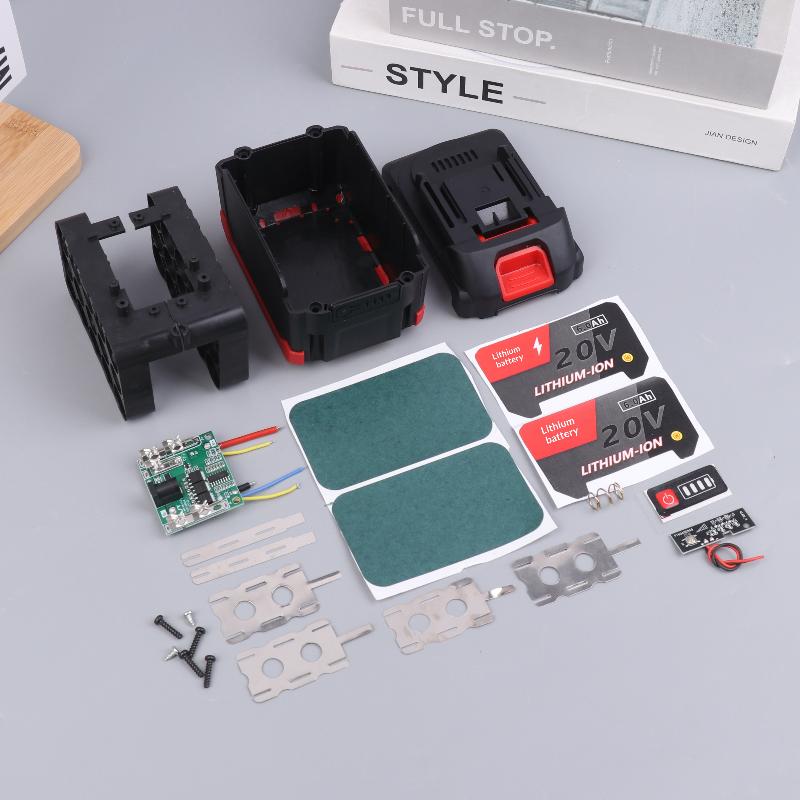 Carcasă Baterie Li-Ion 15X18650 BMS PCB Circuit de Protecție Carcasă Cutie Pentru Baterie Litiu 21V Carcase Priză Intrare DC