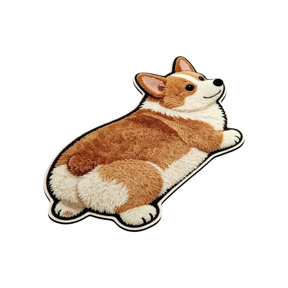 Super Absorbent Simulation Cat Floor Mat Wear Resistant Design Foldable Washable Washable Bedroom Carpet
