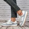 Board Shoes Mesh Casual Sneakers Fashion Flat Shoes Low-cut Leisure Sports Shoes Outdoor Walking Flats Casual Versatile