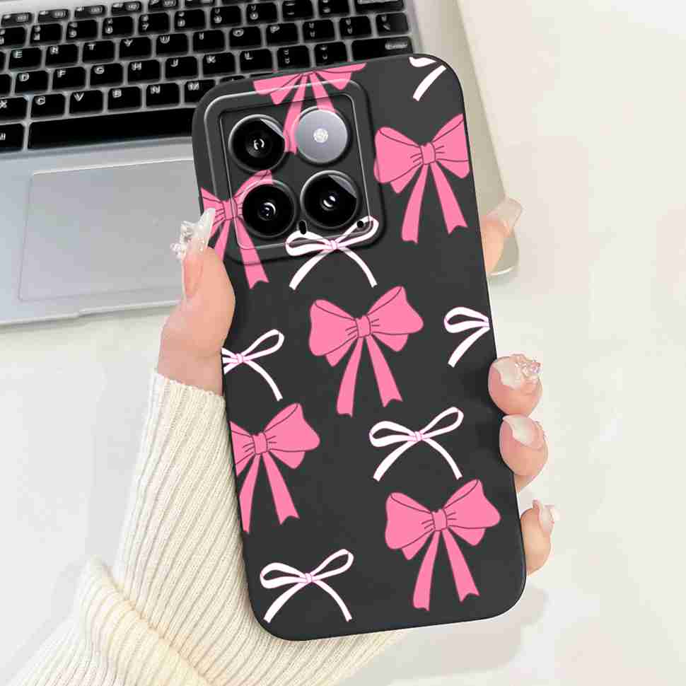 Cover For Xiaomi 14 Case Silicone Shockproof Soft Camera Protective Pattern Matte For Xiaomi 14 Mi14 Xiaomi14 5G 2023 Cases