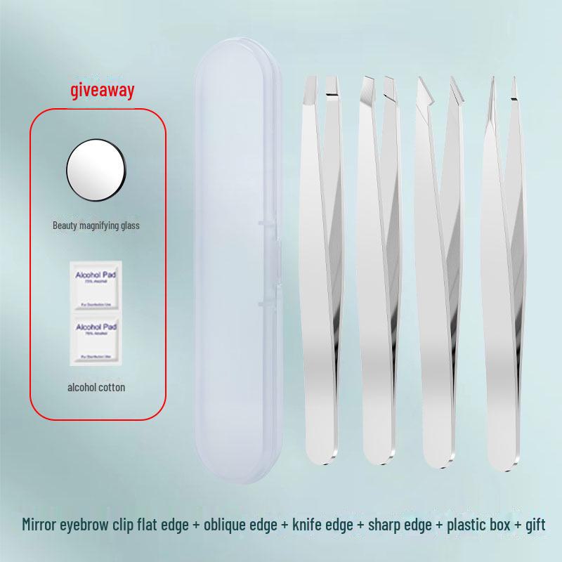 Stainless Steel Small Tweezers: Eyebrow and Beard Plucking Tool