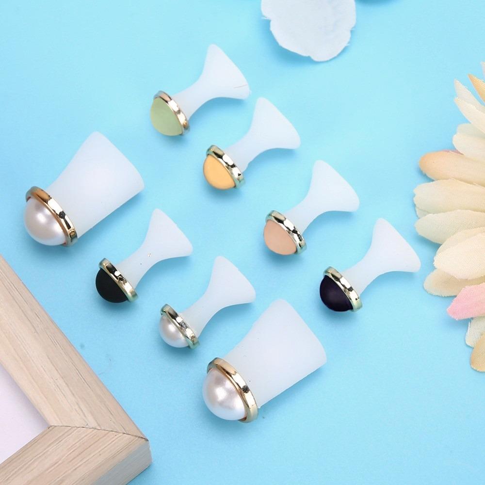 8pcs Washable Reusable Soft Silicone Pedicure Toe Separator  For Men and Women A