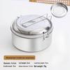 316L Stainless Steel Round Lunch Box