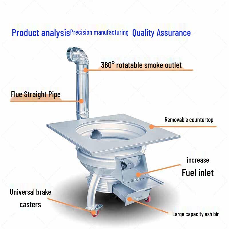 Outdoor Wheel Hub Firewood Stove