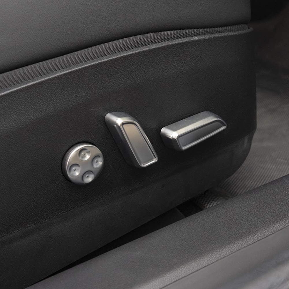 Car Seat Adjustment Switch Button Cover Decoration Trim Sticker for Tesla Model 3 17-21 Interior Seat Adjust Switch Cap Protector Accessories
