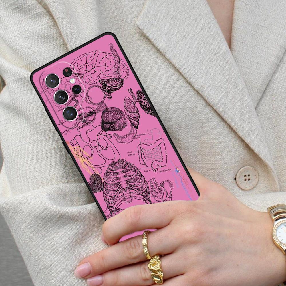 Medical Human Anatomy PRINT Cell Phone Case for Samsung Galaxy S26 Ultra S25 S24 S23 S22 S21 S20 Note10 Cover