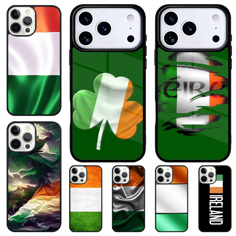 Silk Flags Eire Shockproof Phone Case for iPhone 17 Air 16e 15 11 12 14 13 Pro Max Cover Coque