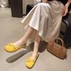 Women's Summer Outdoor Wear 2026 New Style with Flat Bottom Large Bow Soft Bottom Baotou Half Slippers