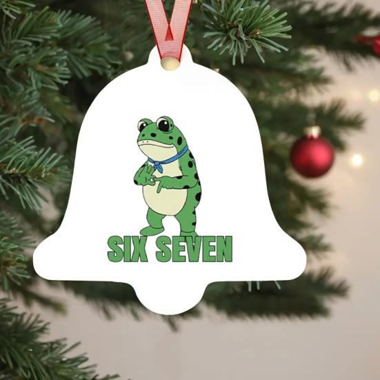 Frog Christmas Ornament Funny Frog Meme Christmas Decoration 2D Acrylic Holiday Keepsake for Xmas Tree Car Decor