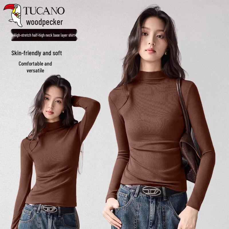 Women s Mock Neck Long Sleeve Knit Base Layer Top 2XL