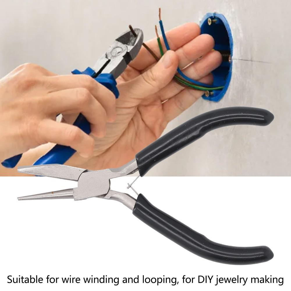 2pcs Wire Bending Wire Looping Pliers Half Concave Nose Wire Bending Pliers For Beading