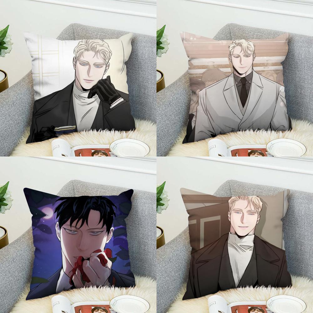 BL Mmanhwa Pillow Case For Car Sofa Decorative Home Doublesided Print Plush Square Throw Pillow Cushion Cover