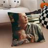 RRuth Fisher Cushion Cover Throw Pillow Cover Hidden Button Durable Polyester Chair Cushion