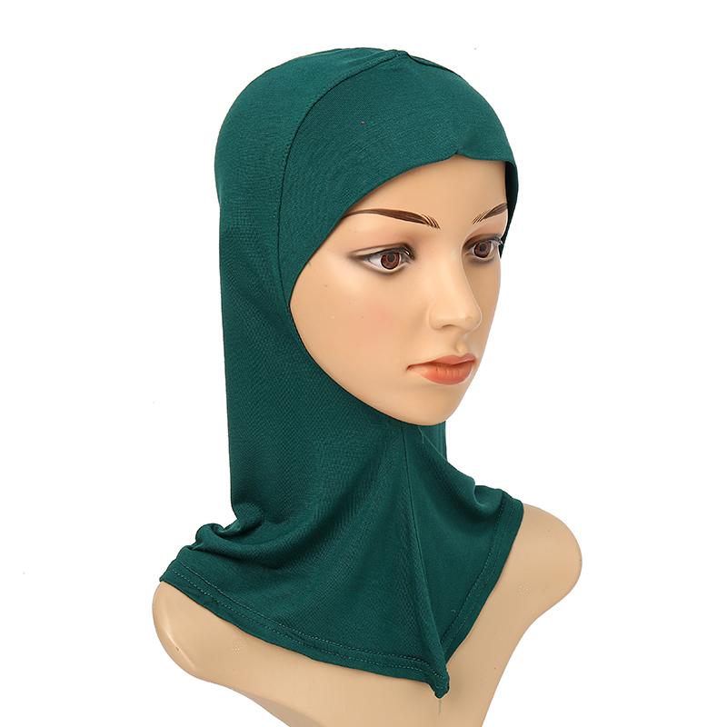 Muslim Full Coverage Undercap Women Cotton Jersey Hijab Elastic Bonnet Plain Underscarf Fashion Inner Headband Turban