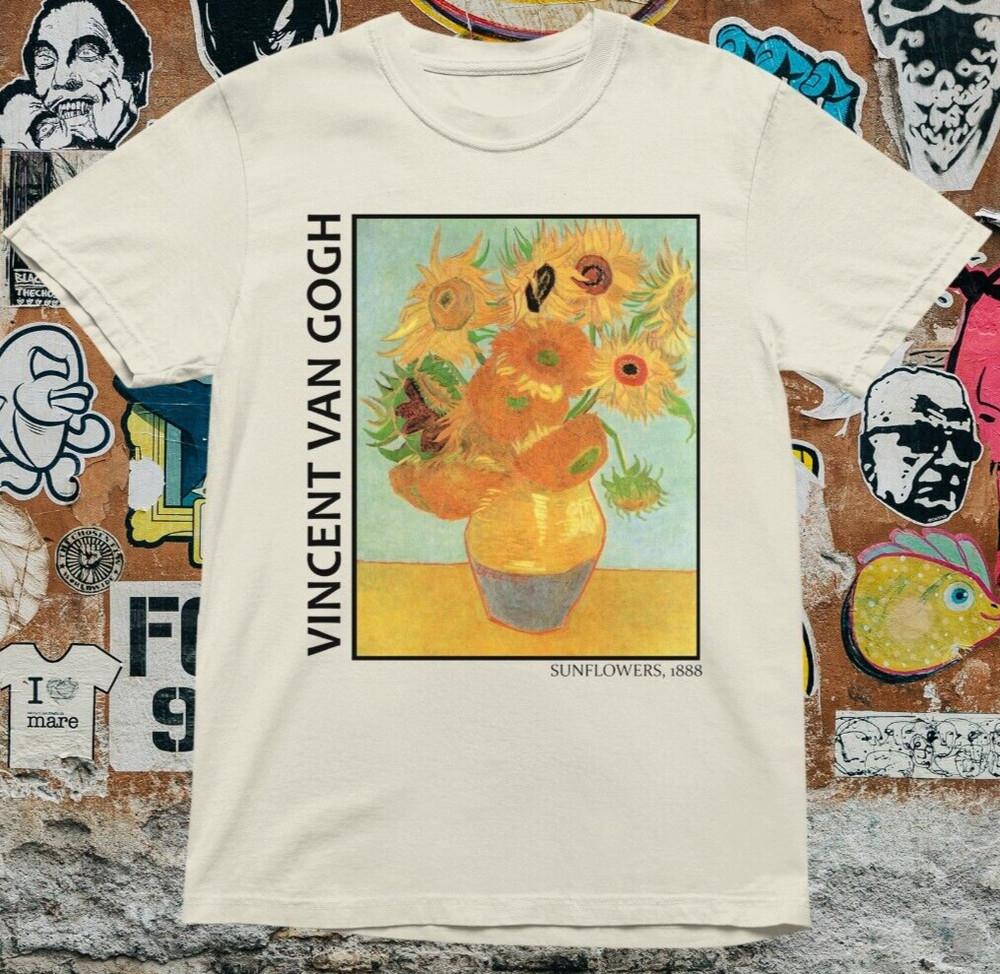 Футболка «Подсолнухи» Ван Гога - Унисекс футболка из 100% премиального хлопка S
