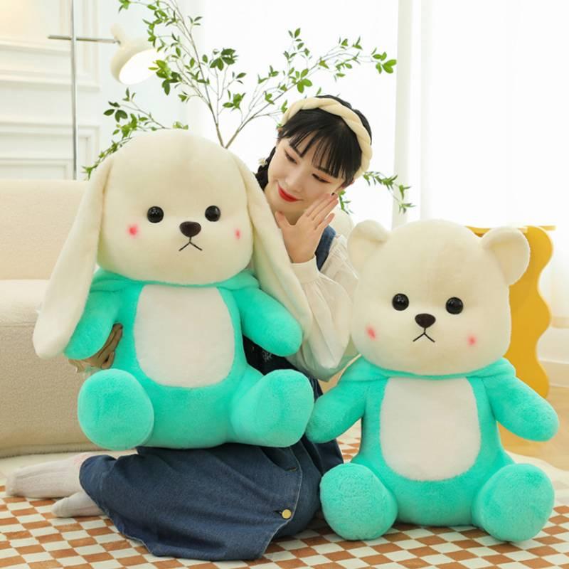 Enshan New Style Transforming Dinosaur Bear Plush Toy Rabbit Stuffed Animal Gift
