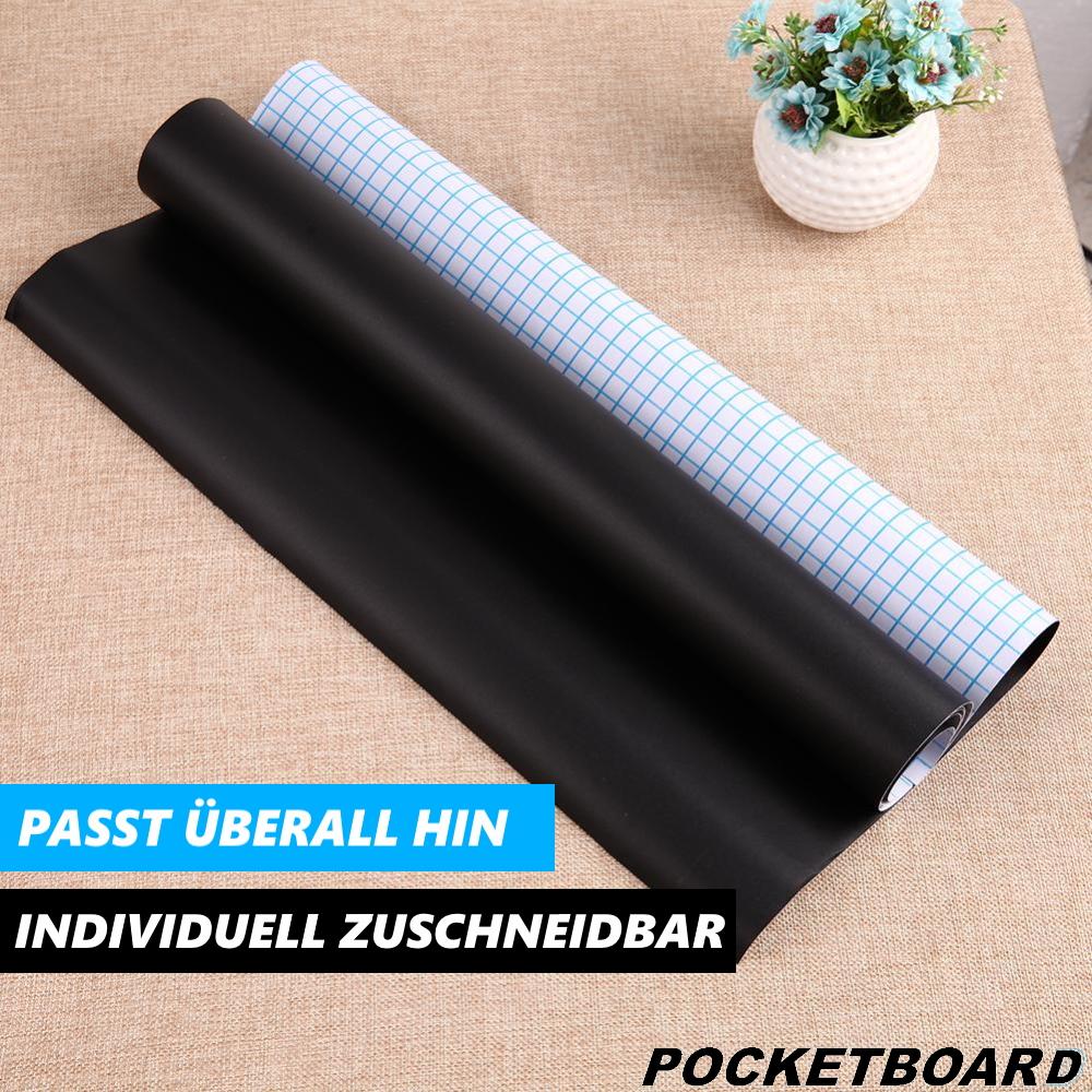 POCKETBOARD Tafelfolie Kreidefolie Blackboard Kreidetafel selbstklebend & Kreide