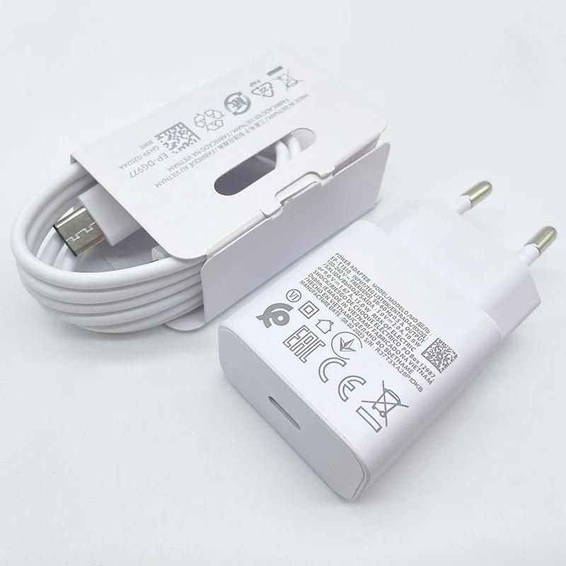 For Samsung Galaxy A12 A13 A14 A23 F42 M14 Fast Charger 25W USB C PD Wall Power Adapter For Galaxy M32 A32 M13 S10 S9 S8 Plus A34