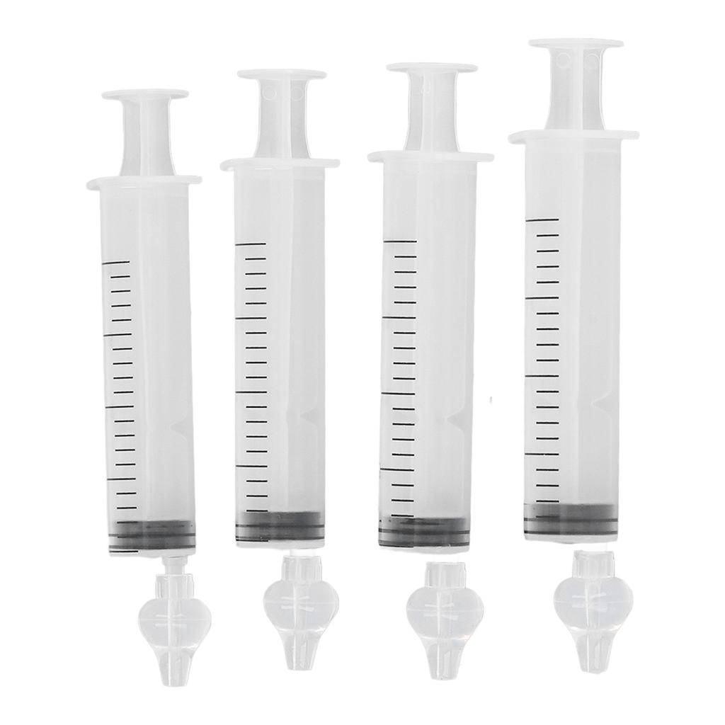 4pcs 20ml Baby Nasal Aspirator Syringe Professional Portable Versatility Infant Nose Irrigator