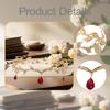 Bridal Rhinestone Forehead Headband Head Chain for Halloween Prom Girls Red