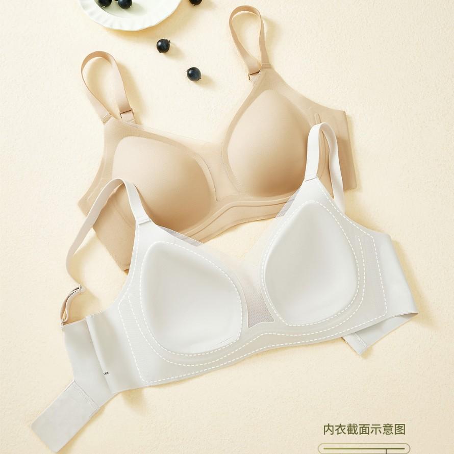 New Liquid Foundation Underwear Women's Invisible, Seamless, Comfortable and Inclusive, Soft Support Bra, Breathable Mesh Yarn, Not Stuffy and Sweaty