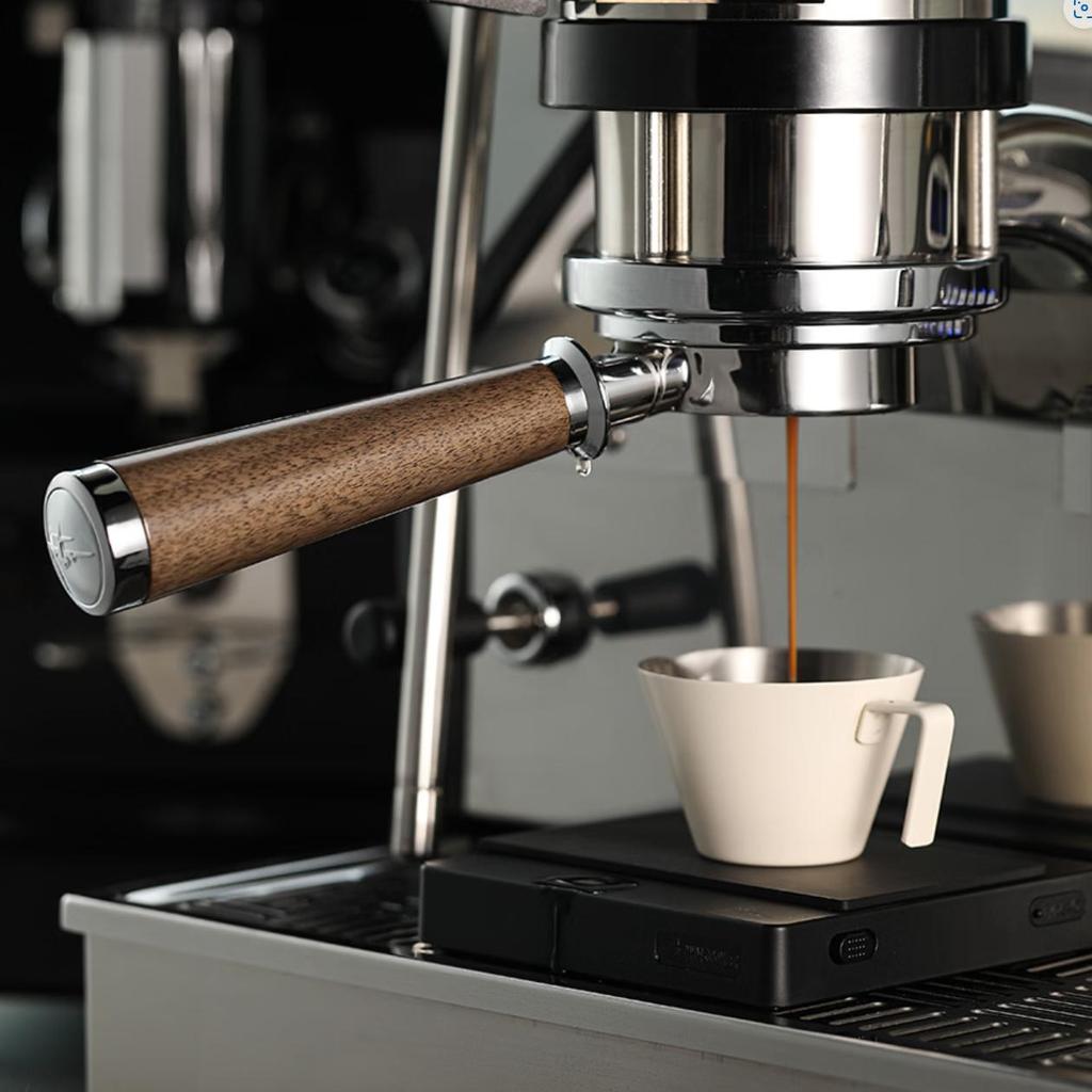 MHW-3BOMBER Coffee Machine Handle, Solid Wood Bottomless Extraction Modification Accessory, Walnut Handle - Lama/E61
