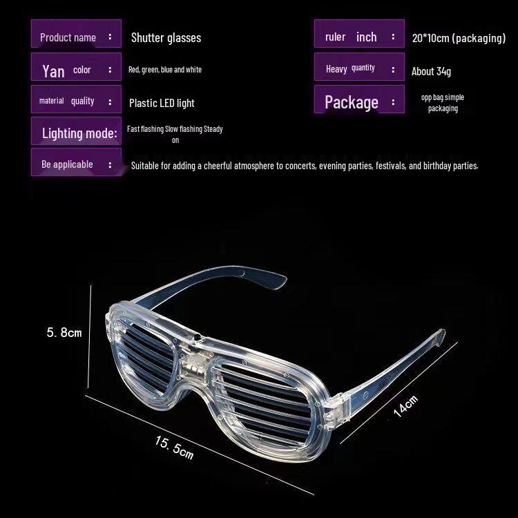 Heart Light-Up Glasses for Kids - Flashy Concert, Club, and Party Toy
