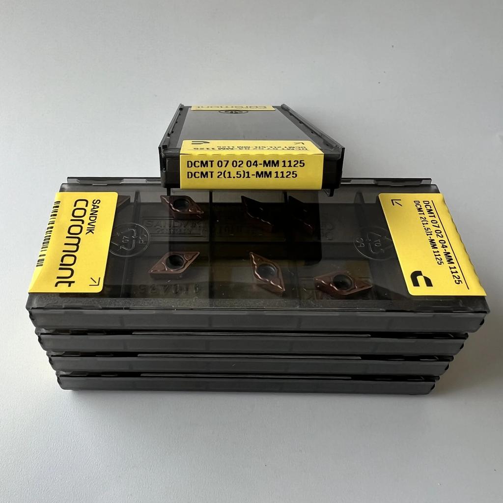 DCMT070204-MM 1125 / Industrial indexable Carbide Inserts 10 Pcs