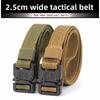 Mei 2.5Cm tactical belt, men's canvas belt, youth simple outdoor multi-functional sports training nylon belt