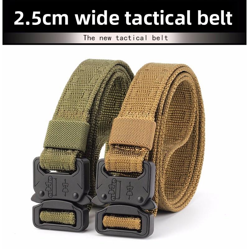 Mei 2.5Cm tactical belt, men's canvas belt, youth simple outdoor multi-functional sports training nylon belt