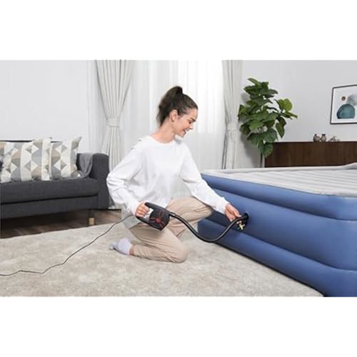 Elektrická pumpa - BESTWAY - PowerGrip Pro - 4 adaptéry - 2,2 PSI - Černá/Červená