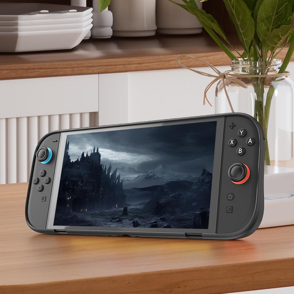 For Switch 2 Ergonomic Protection Cover Non-Slip Soft Handheld Console Shell Lightweight TPU Protective Case Game Accessories