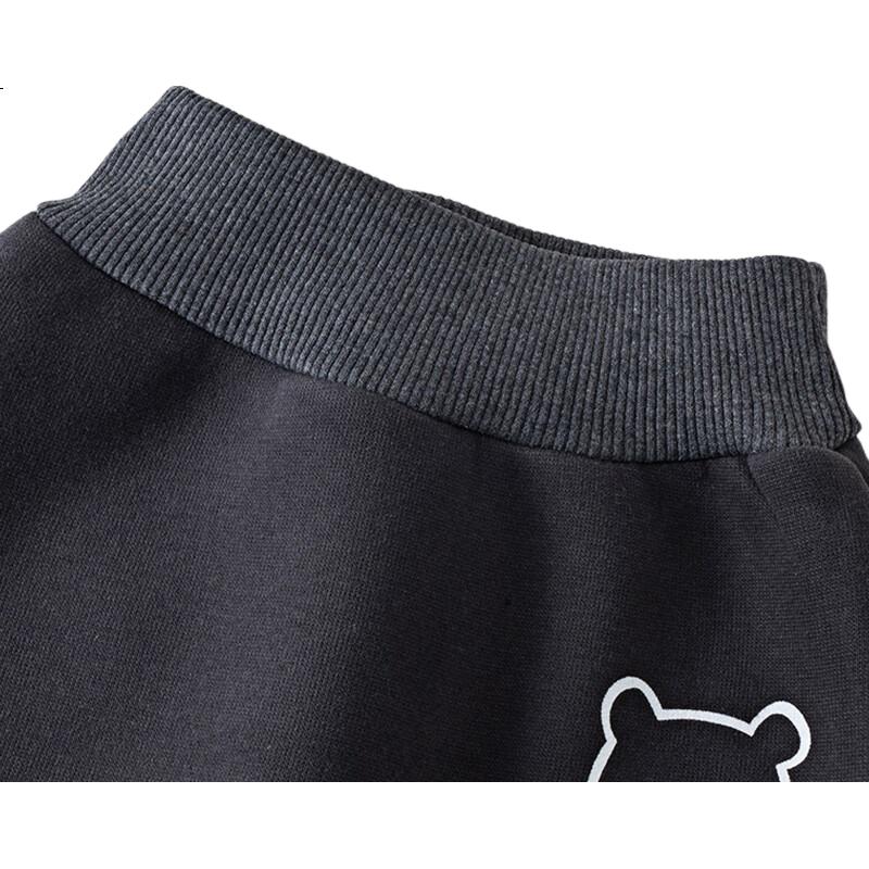 Shubeiyi Baby Pants Big Butt Pants Baby Long Pants Boys and Girls High Waist PP Pants Belly Protection Fleece Warm Coffee Color Size 80