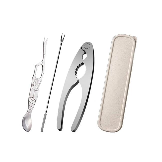 Super Quality 1-7Pcs Seafood Tool Sets, 304 Stainless Steel Lobster Crab Crackers Picks Spoons Set, Nut Crackers