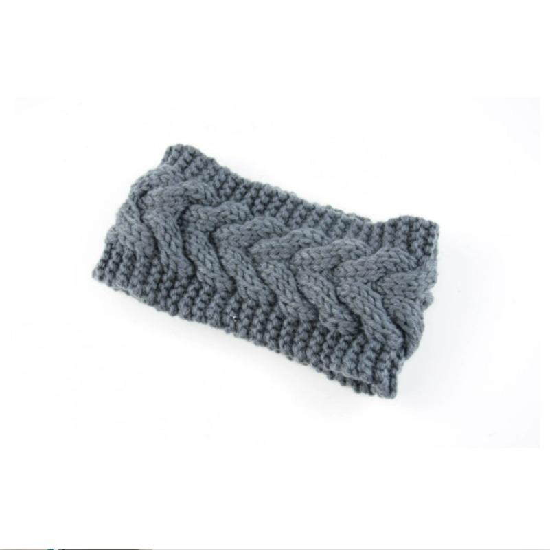 Winter Breite Stirnbänder für Damen Gestrickt Warm Turban Kopfwickel Dick Grob Ohrenwärmer Weich Stretch Häkel-Haarbänder Bandanas Haar-Accessoires