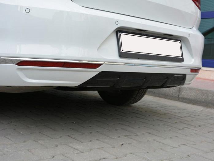 Задний диффузор (под покраску) для Volkswagen Passat B8 2015-2023 гг