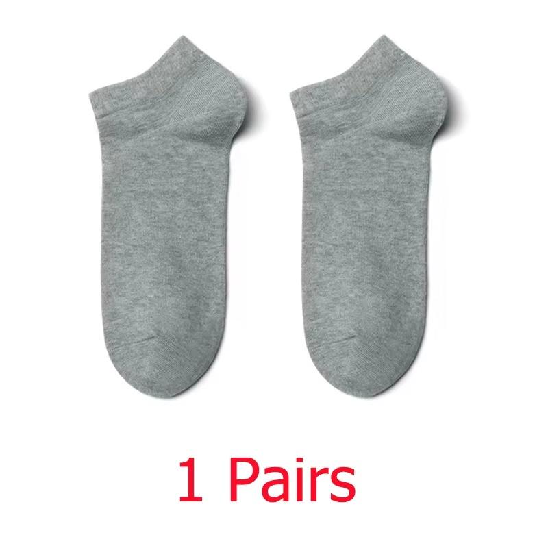 

1-6Pairs Low Cut Men Socks Solid Color Black White Gray Breathable Cotton Sports Socks Male Short Socks Women Men One Size