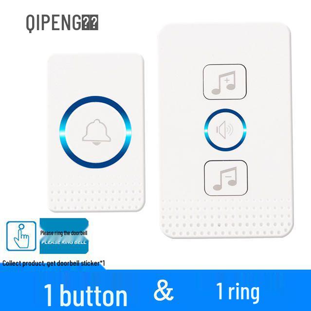 Smart Long-Distance Wireless Doorbell: One-to-One & Two-to-One Remote Control Call Button for Home Use