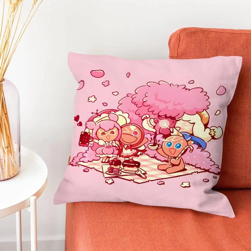 C-Cookie Run Kingdom Pillow Case Pillow Case Living Room Sofa Cushion Cover Suitable For Home Bedroom Room Decoration