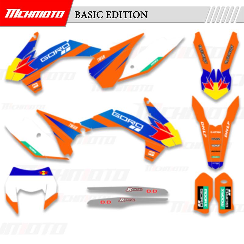 MCHMFG Full Set Graphics Decal Stickers Kits For KTM EXC EXC-F 125 250 300 350 450 2014 2015 2016 SX SXF 2013 2014 2015